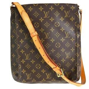 AUTHENTIC LOUIS VUITTON MUSETTE SHOULDER/CROSSBODY BAG MONOGRAM AS0091